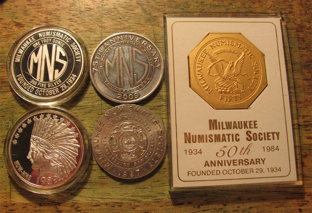 Milwaukee-Numismatic-Society-Medal-On-Morgan-Dollar